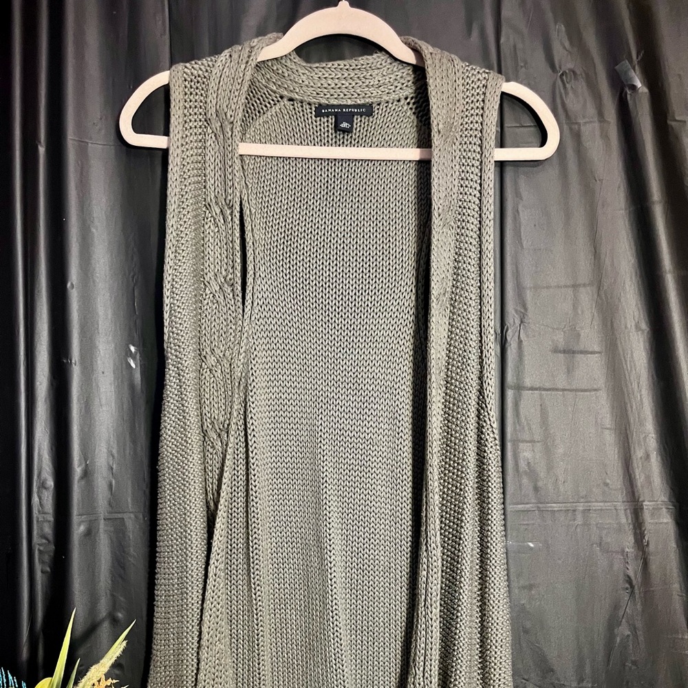 Banana Republic Olive Green Sweater Vest